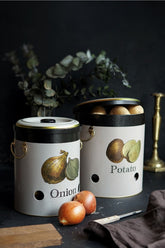 Patates Soğan Saklama Kabı 2 li Set, Azura