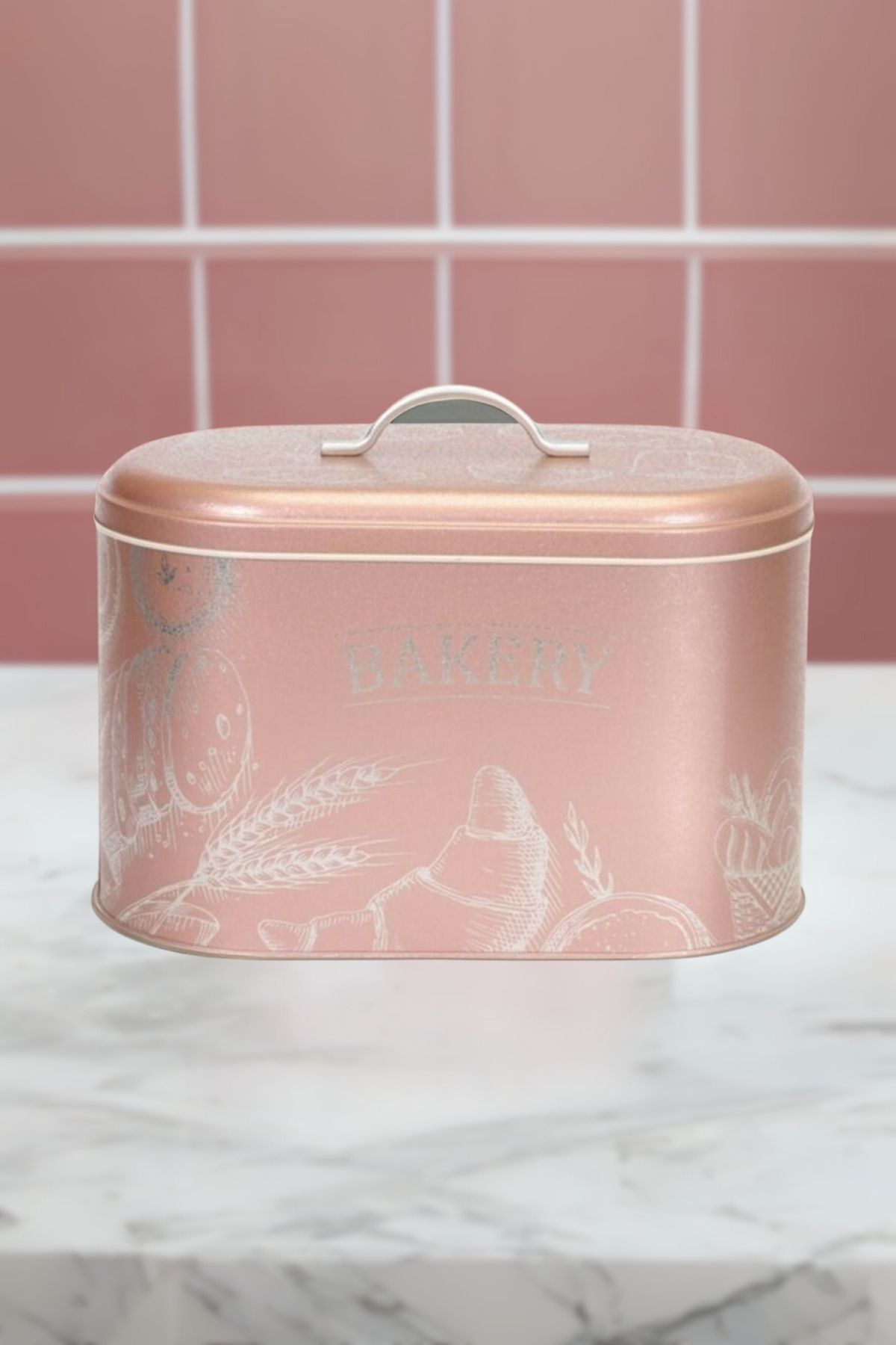 Metal Ekmek Sepeti, Ekmeklik, Dekoratif Ekmek Kutusu Ef002-06