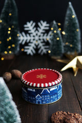 Yılbaşı Temalı 2'li Dekoratif Metal Kutu Seti, Tart Erb526r