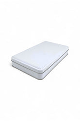 300x200x57 mm Metal Kapaklı Baskısız Metal Kutu, Mat Beyaz, 25 Adet