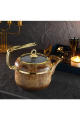 Brioni Royal Stone 2,5 Lt. Çaydanlık Kaplan Gözü & Altın