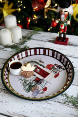 Yılbaşı Temalı Metal Tepsi, 31.5 Cm Ez197-1s