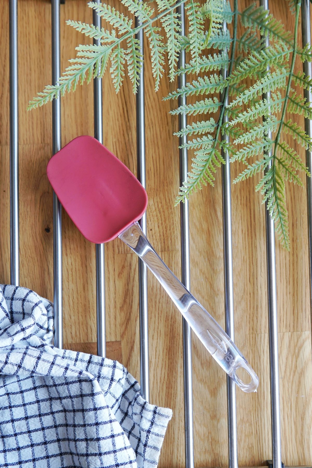 Oval Silikon Spatula L Boy 25 cm, Platinum Silikon