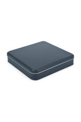 215x215x47 mm Metal Kapaklı Baskısız Metal Kutu, Mat Siyah, 36 Adet