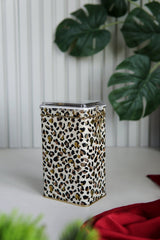 Er048-v4 Leo Desenli Dikdörtgen Metal Saklama Kabı 8x10 Cm