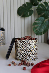 Er004-v4 Leo Desenli Oval Metal Saklama Kabı 11x15 Cm