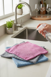 3'lü Paket İz Bırakmayan Mikrofiber Temizlik Bezi, Çok Amaçlı Mutfak & Genel Temizlik Bezi, Renkli