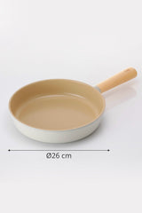 Neoflam Fika Seramik Kaplama Alüminyum Döküm Tava 26 CM - Bej