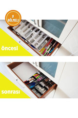 9 Bölmeli Çekmece Kaşıklık 38 x 17 cm