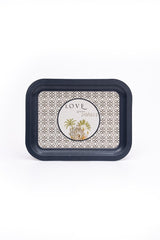 Forrest Desenli Metal Tepsi - Çay Kahve Tepsisi - Sunum Tepsisi 23 Cm X 31 Cm Ee161-6i