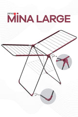 Mina Large Çelik Katlanabilir Çamaşır Kurutmalık – 20m Kapasite