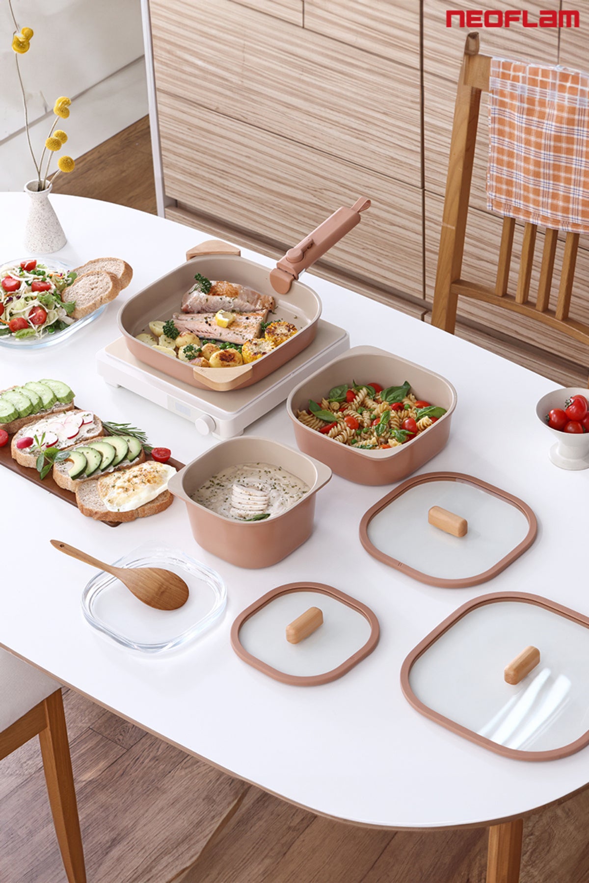 Neoflam Fika Comfort Terracota Tencere ve Tava Seti 10 Parça