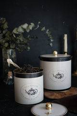 Azura Desenli Metal Saklama Kabı 2'li Set 2.1 Litre + 4.1 Litre Erb48v3