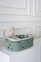 Deri Desenli Saklama ve Düzenleme Sepet Takımı (7’li), Yeşil