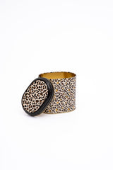 Er004-v4 Leo Desenli Oval Metal Saklama Kabı 11x15 Cm