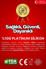 Kalp Model Silikon Kek Kalıbı, Platinium Silikon, Kırmızı