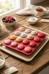 16 Gözlü Silikon Makaron Kalıbı