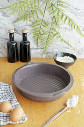 28 cm Silikon Cheesecake Kalıbı, Platinum Silikon, Gri