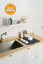 Genişleyebilir Bulaşıklık, Bulaşık Matı, Kokusuz Bulaşık Matı, Beyaz