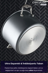 Cam Kapaklı Tencere 24 CM