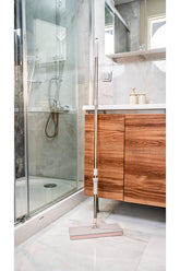 Click Mop, Akıllı Mop Paleti – Paslanmaz Çelik Saplı, Katlanabilir Mikrofiber Temizlik Aparatı