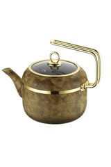 Brioni Royal Stone 2,5 Lt. Çaydanlık Kaplan Gözü & Altın