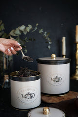 Azura Desenli Metal Saklama Kabı 2'li Set 2.1 Litre + 4.1 Litre Erb48v3