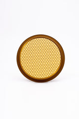 Ee197-7ı Forrest Yellow Urban Desenli Yuvarlak Tepsi 31,5 Cm