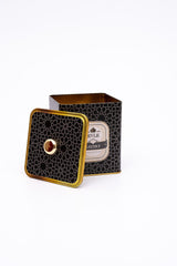 Er023-v2 Trellis Desenli Kare Metal Saklama Kabı 12x12 Cm