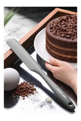 Neoflam Silikon Ince Pasta Spatulası Gri