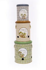 Metal Patates Soğan Kovası - Sebzelik - Patates Soğanlık Sepeti Sarımsaklık 3lü Set, Forrest Erb29u3