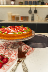 Brioni 30 cm Siyah Tart Kalıbı, Şık ve Sağlam, Pratik Kullanım