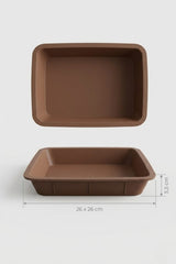 Kare Silikon Fırın Kalıbı – Derin Yapılı, Yapışmaz Kek & Brownie Kalıbı (26 x 26 cm)