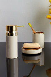 Lenox Banyo Seti / Bej-Altın