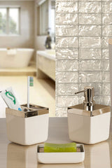 Toskana Banyo Seti / Bej-Altın Çerçeve