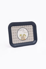 Forrest Desenli Metal Tepsi - Çay Kahve Tepsisi - Sunum Tepsisi 23 Cm X 31 Cm Ee161-6i