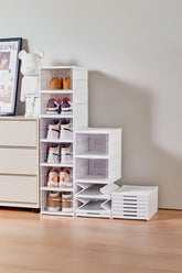 6 Katlı, Katlanabilir Ayakkabılık, Taşınabilir Çok Amaçlı, Geniş, Katlanabilir Dolap ve Raf