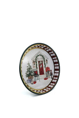 Yılbaşı Temalı Metal Tepsi, 31.5 Cm Ez197-1s