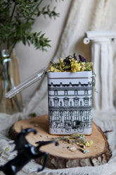 Er043 T9 City Desenli Dikdörtgen Metal Saklama Kabı 8x10 Cm