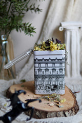 Er043 T9 City Desenli Dikdörtgen Metal Saklama Kabı 8x10 Cm