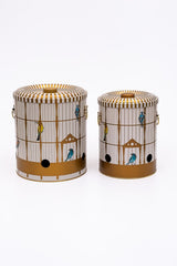 Patates Soğan Saklama Kabı 2 li Set, Bird Cage