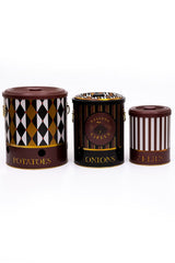 Patates Soğan Sarımsak Saklama Kabı 3 lü Set, Circus
