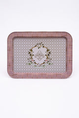 Ee169-u7 Rosy Desenli Dikdörtgen Tepsi 32x43 Cm