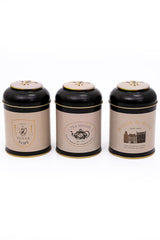 3'lü Metal Saklama Kabı Seti 9 Cm Erzak Kabı Kavanoz Takımı, Azura Erb05v3