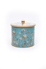 Botanica Desenli Erzak Saklama Kabı - Metal Saklama Kabı 17,5 Cm X 15,5 Cm Er146-9f