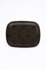 Ee171-v2 Trellis Desenli Oval Tepsi 24x31 Cm