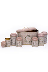 Erb01u7 Oval Ekmek Kutusu 7 Li Set, Rosy