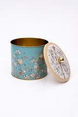 Botanica Desenli Erzak Saklama Kabı - Metal Saklama Kabı 17,5 Cm X 15,5 Cm Er146-9f