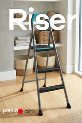 Riser 2+1 Merdiven | 150 KG Taşıma Kapasiteli, Kaymaz Basamaklı