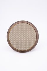 Ee197-u7 Rosy Desenli Yuvarlak Tepsi 32 Cm